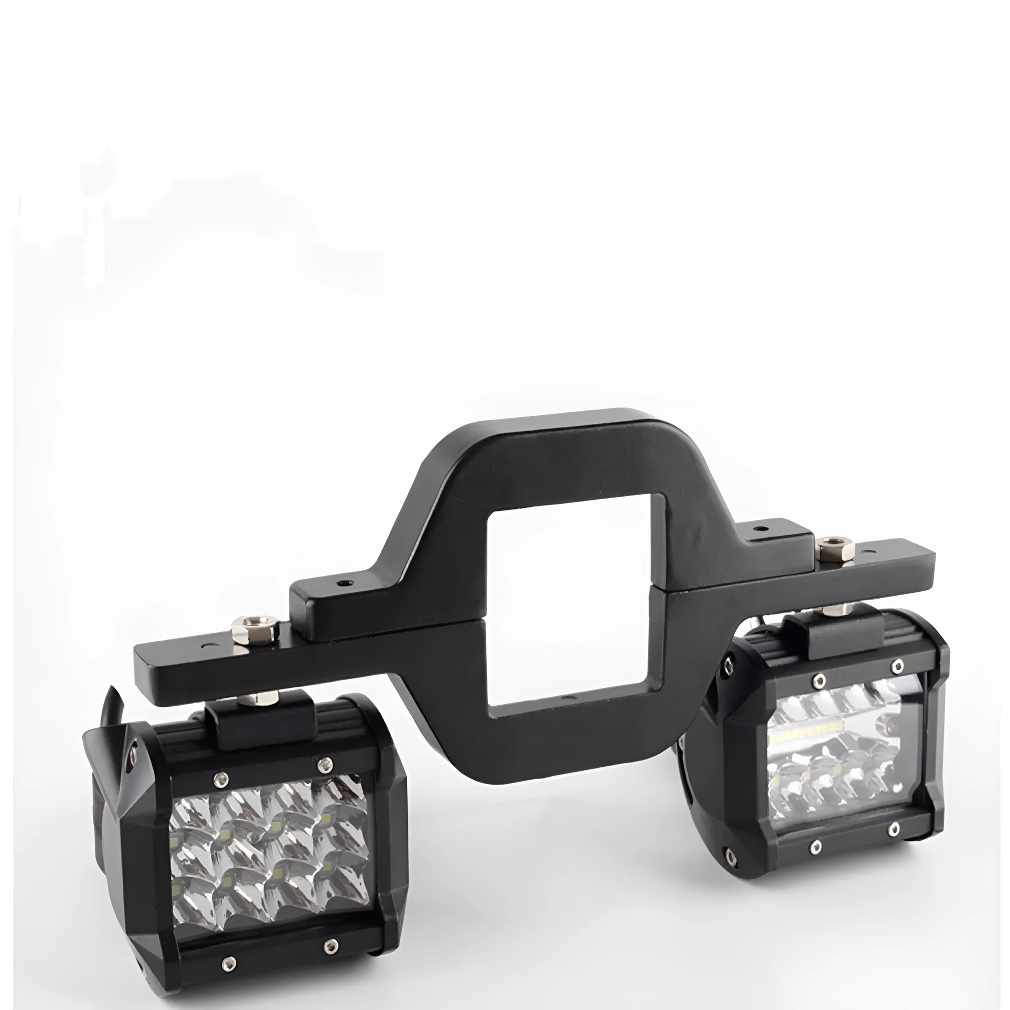 Black steel trailer hook lamp mounting bracket for off-road vehicle general coupler