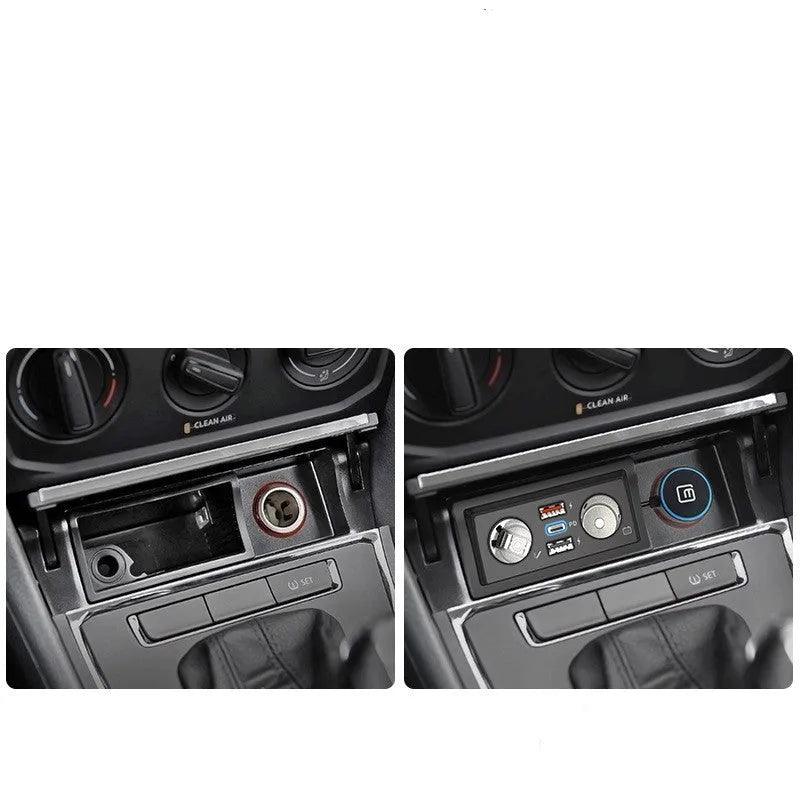 Volkswagen car charger with QC3.0 fast charging for Lavida 13 Pola Weiling models