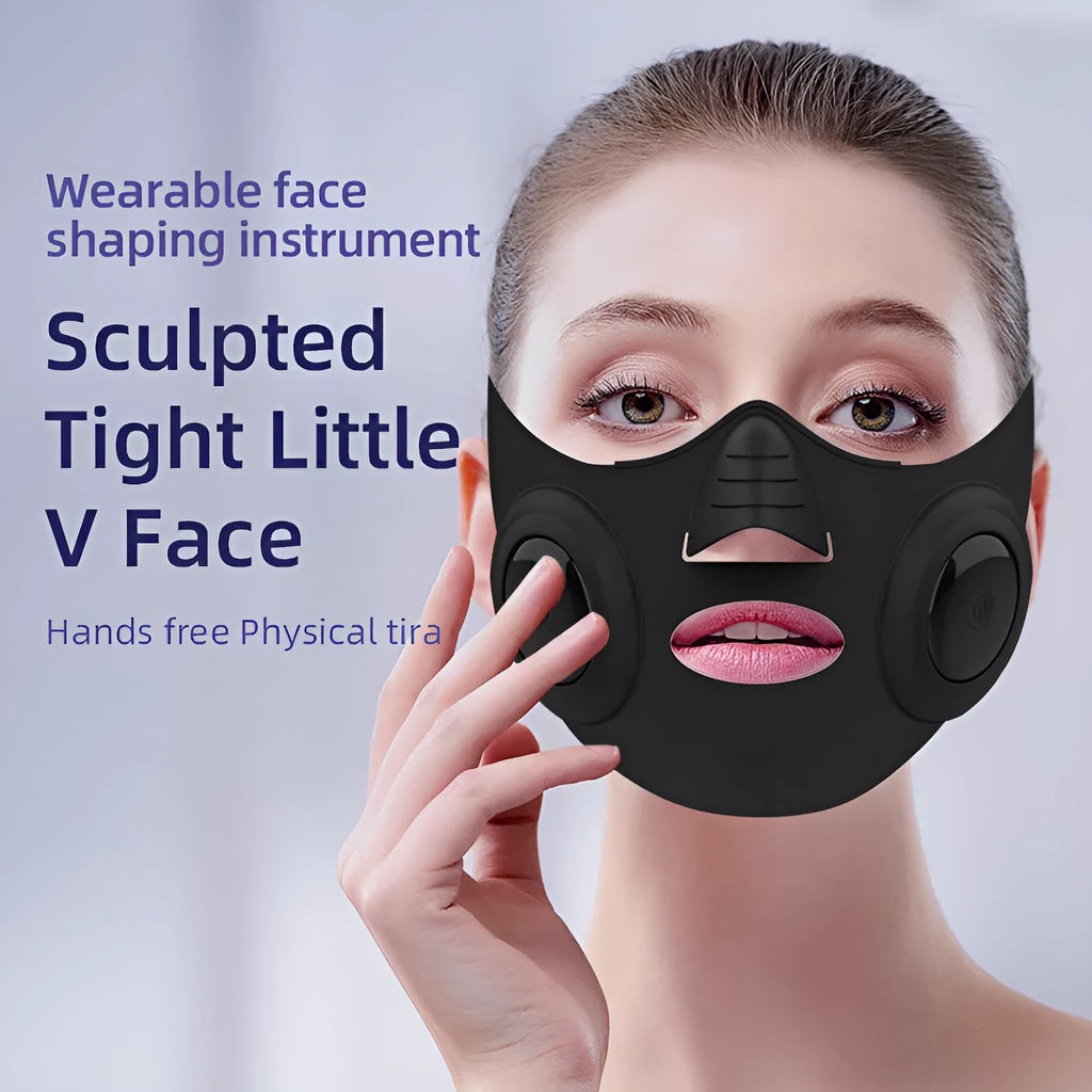 Black photon rejuvenation beauty mask device with four intensity gears and a USB port.