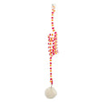 Hanging cat toy set with suction cup, colourful inflatable ball, and bell stick for kitten play.