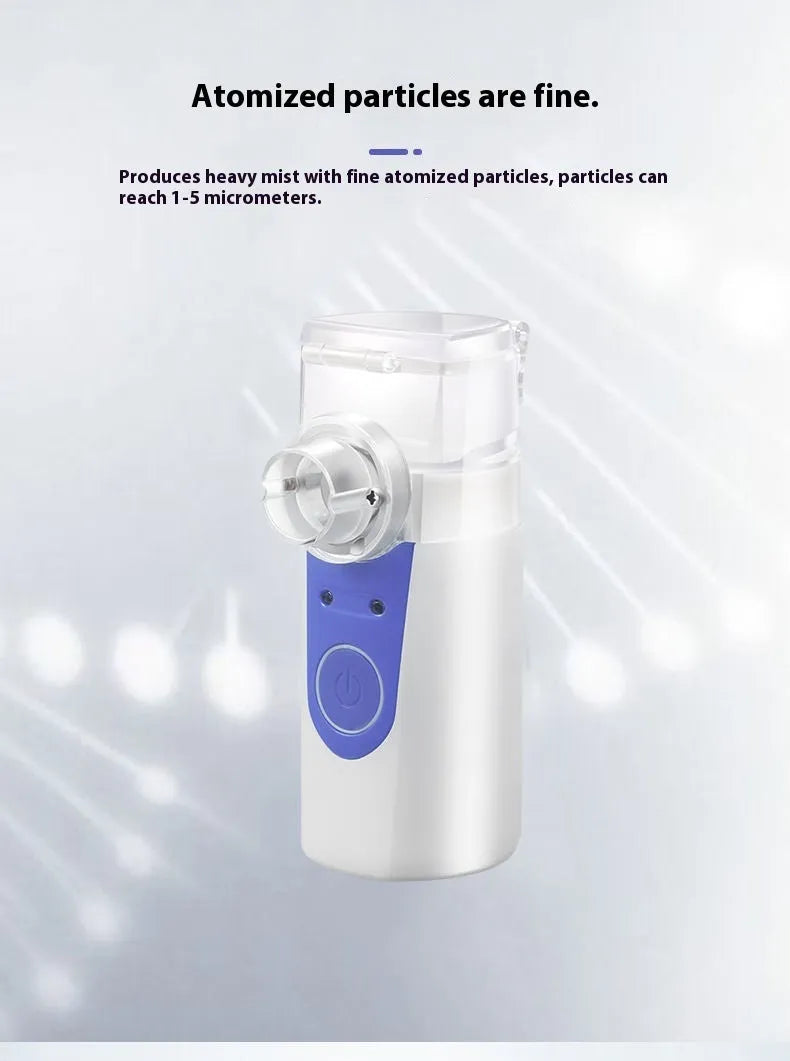 USB handheld columnar plastic nebuliser spray machine with built-in battery for household use