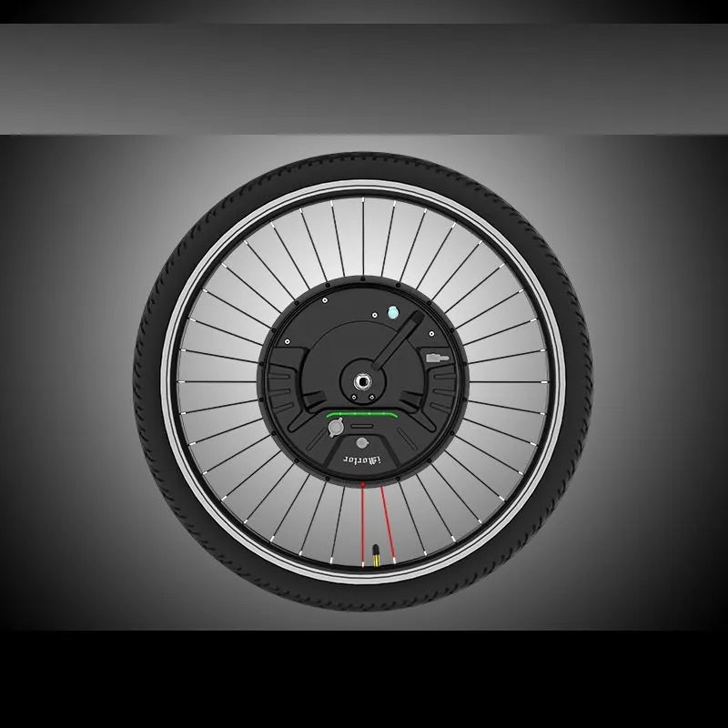 Imotor 3.0 electric bicycle conversion wheel with alloy hub motor in black colour