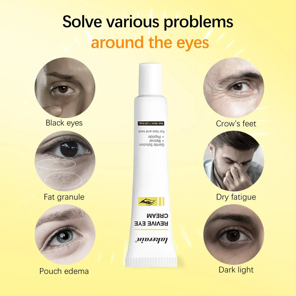 40ml jar of retinol eye cream for dark circles and fine lines